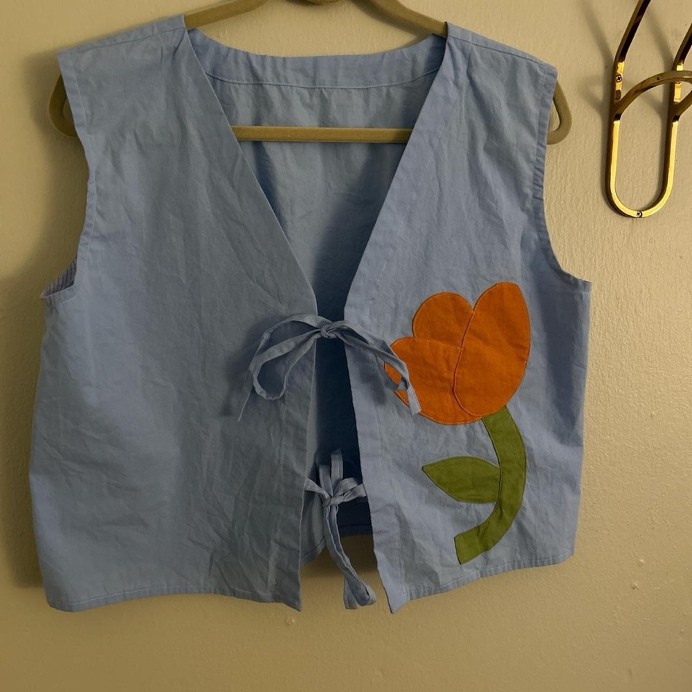 Handmade floral blouse